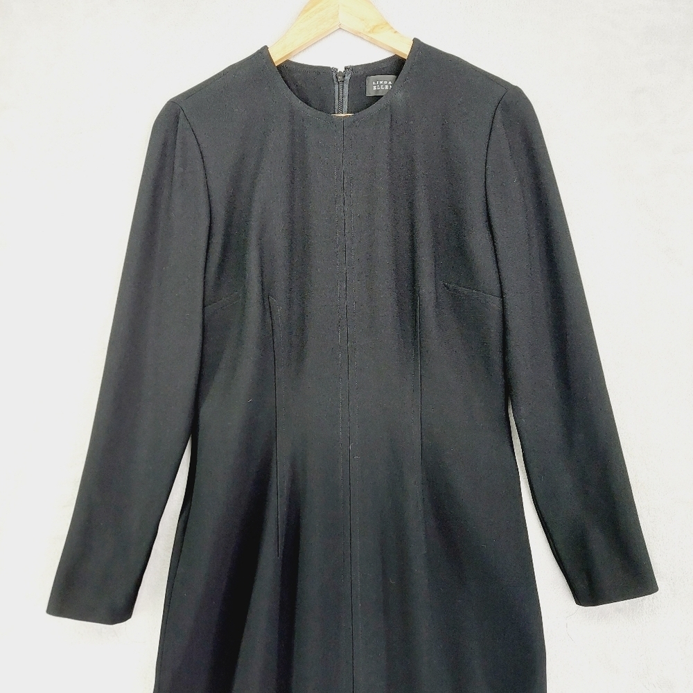 Linda Allard Ellen Tracy Long Sleeve Open Front Maxi Dress P5168 - Picture 4 of 9